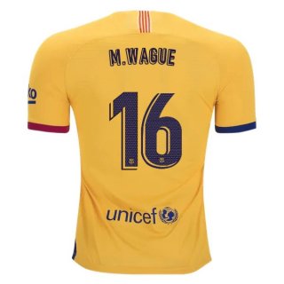 Maglia Barcellona NO.16 Wague Home 2019 2020 Blu Rosso