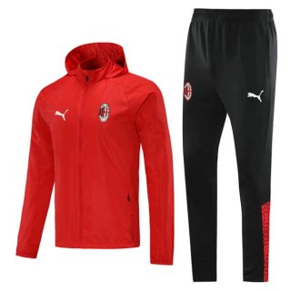 Giacca a vento AC Milan Set Completo 2021 2022 Rosso Nero