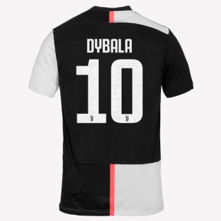 Maglia Juventus NO.10 Dybala Home 2019 2020 Bianco Nero
