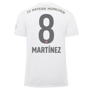 Maglia Bayern Munich NO.8 Martinez Away 2019 2020 Bianco