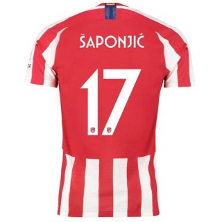 Thailandia Maglia Atletico Madrid NO.17 Saponjic 2019 2020 Rosso