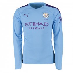 Maglia Manchester City Home ML 2019 2020 Blu