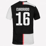 Maglia Juventus NO.16 Cuadredo Home 2019 2020 Bianco Nero