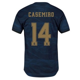 Maglia Real Madrid NO.14 Casemiro Away 2019 2020 Blu
