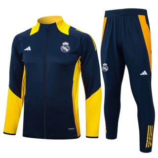 Giacca Real Madrid 2024 2025 Blu Giallo 3