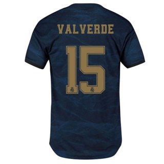 Maglia Real Madrid NO.15 Valverde Away 2019 2020 Blu