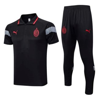 Polo AC Milan Set Completo 2023 2024 Nero
