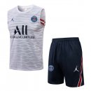 Maglia Paris Saint Germain Senza Maniche 2022 Bianco Nero Maglia Paris Saint Germain Senza Maniche 2022 Bianco Nero