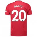 Maglia Manchester United NO.20 Dalot Home 2019 2020 Rosso Maglia Manchester United NO.20 Dalot Home 2019 2020 Rosso