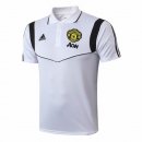 Polo Manchester United 2019 2020 Bianco Nero Polo Manchester United 2019 2020 Bianco Nero