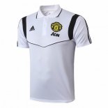Polo Manchester United 2019 2020 Bianco Nero