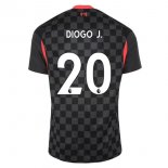 Maglia Liverpool NO.20 Diogo Jota Terza 2020 2021 Nero
