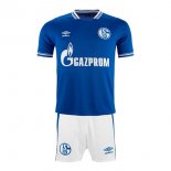 Maglia Schalke 04 Home Bambino 2021 2022 Blu