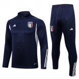 Felpa Allenamento Italia 2023 2024 Blu
