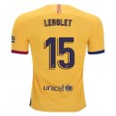 Maglia Barcellona NO.15 Lenglet Away 2019 2020 Giallo