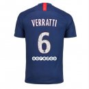 Maglia Paris Saint Germain NO.6 Verratti Home 2019 2020 Blu