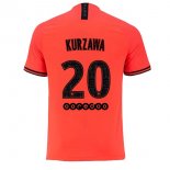 Maglia Paris Saint Germain NO.20 Kurzawa Away 2019 2020 Arancione