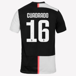 Maglia Juventus NO.16 Cuadredo Home 2019 2020 Bianco Nero