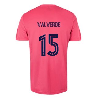Maglia Real Madrid Away NO.15 Valverde 2020 2021 Rosa