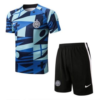Maglia Formazione Inter Milan Set Completo 2022 2023 Blu