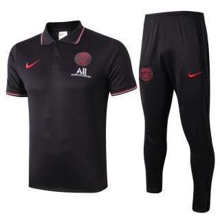 Polo Paris Saint Germain Set Completo 2019 2020 Rosso Nero Bianco