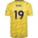 Maglia Arsenal NO.19 Pepe Away 2019 2020 Giallo Maglia Arsenal NO.19 Pepe Away 2019 2020 Giallo