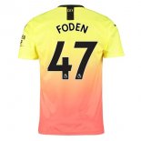 Maglia Manchester City NO.47 Foden Terza 2019 2020 Arancione