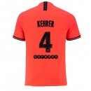 Maglia Paris Saint Germain NO.4 Kehrer Away 2019 2020 Arancione Maglia Paris Saint Germain NO.4 Kehrer Away 2019 2020 Arancione