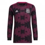 Maglia Mexico Home Manga Larga 2021 Porpora