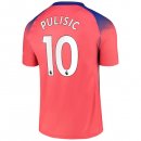 Maglia Chelsea NO.10 Pulisic Terza 2020 2021 Arancione Maglia Chelsea NO.10 Pulisic Terza 2020 2021 Arancione