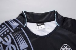 Thailandia Maglia Fiyi Away 2017 2018 Nero Thailandia Maglia Fiyi Away 2017 2018 Nero