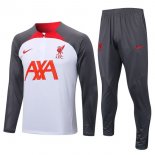 Felpa Liverpool 2022 2023 Bianco Grigio Felpa Liverpool 2022 2023 Bianco Grigio