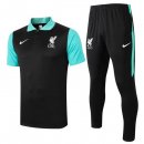 Polo Liverpool Set Completo 2020-2021 Nero Verde Polo Liverpool Set Completo 2020-2021 Nero Verde