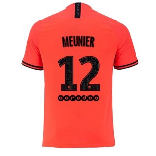 Maglia Paris Saint Germain NO.12 Meunier Away 2019 2020 Arancione