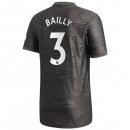 Maglia Manchester United NO.3 Bailly Away 2020 2021 Nero Maglia Manchester United NO.3 Bailly Away 2020 2021 Nero