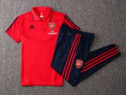 Polo Set Completo Arsenal 2019 2020 Rosso Blu