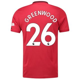 Maglia Manchester United NO.26 Greenwood Home 2019 2020 Rosso