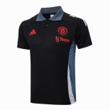Polo Manchester United 2024 2025 Nero Grigio 2