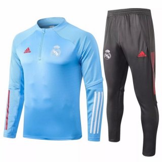 Felpa Real Madrid 2020 2021 Blu Luce Grigio