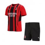 Maglia AC Milan Home Bambino 2021 2022 Rosso