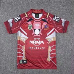 Thailandia Maglia Brisbane Broncos Hombre Acero 2017 2018 Rosso