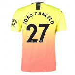 Maglia Manchester City NO.27 Cancelo Terza 2019 2020 Arancione