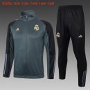 Bambino Giacca Real Madrid 2024 2025 Grigio Bambino Giacca Real Madrid 2024 2025 Grigio