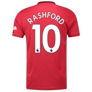 Maglia Manchester United NO.10 Rashford Home 2019 2020 Rosso