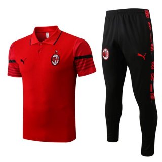 Polo AC Milan Set Completo 2022 2023 Rosso