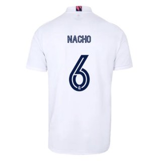 Maglia Real Madrid Home NO.6 Nacho 2020 2021 Bianco