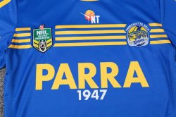 Thailandia Maglia Parramatta Eels Home 2017 2018 Blu