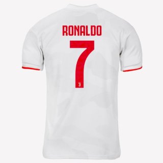 Maglia Juventus NO.7 Ronaldo Away 2019 2020 Grigio Bianco