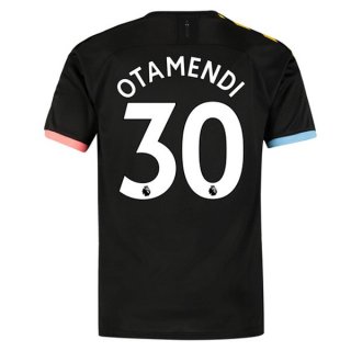 Maglia Manchester City NO.30 Otamendi Away 2019 2020 Nero