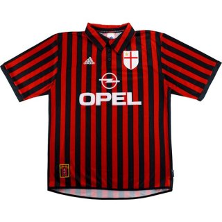Thailandia Maglia AC Milan Home Retro 1999 2000 Rosso